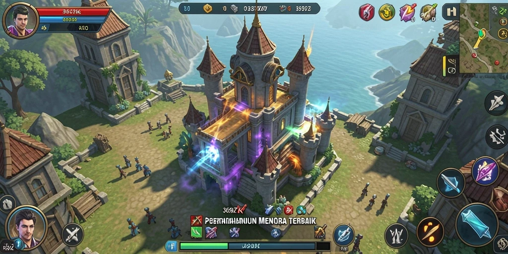Tangkapan layar gameplay Tower Defense 369ZK yang penuh aksi.