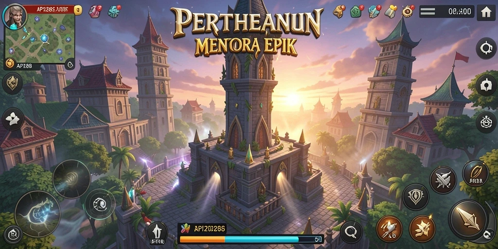 Tampilan aksi seru dalam gameplay Tower Defense API288.