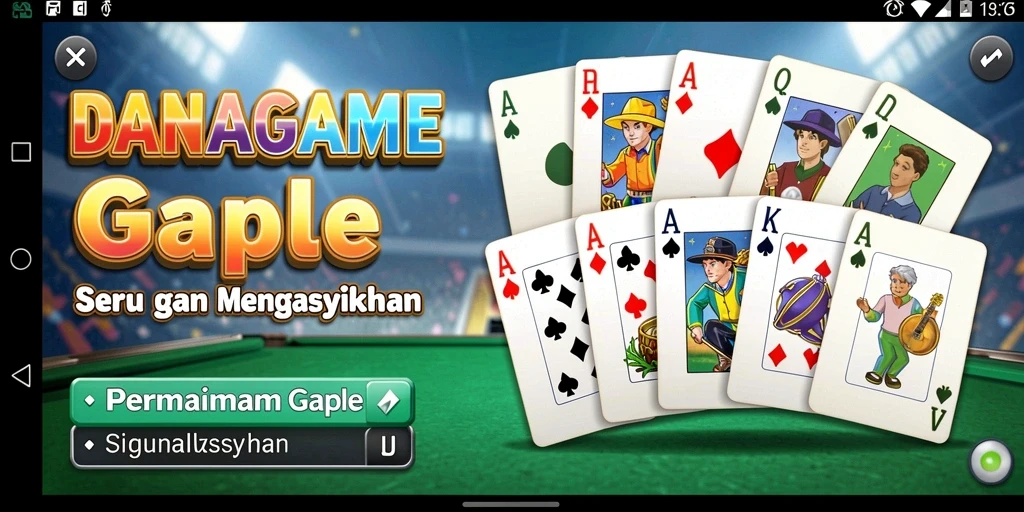 Tampilan seru saat bermain Gaple di DANAGAME.