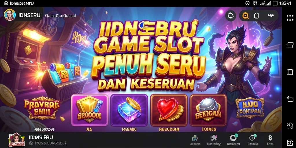 Gameplay Slot menarik di IDNSERU yang penuh warna.