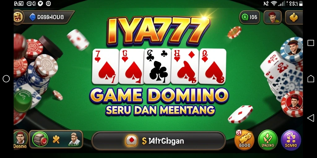 Tampilan gameplay Domino yang menarik dan seru di IYA777.