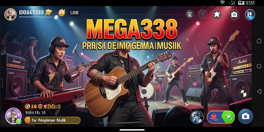 Tampilan gameplay seru dari MEGA338 yang penuh warna.