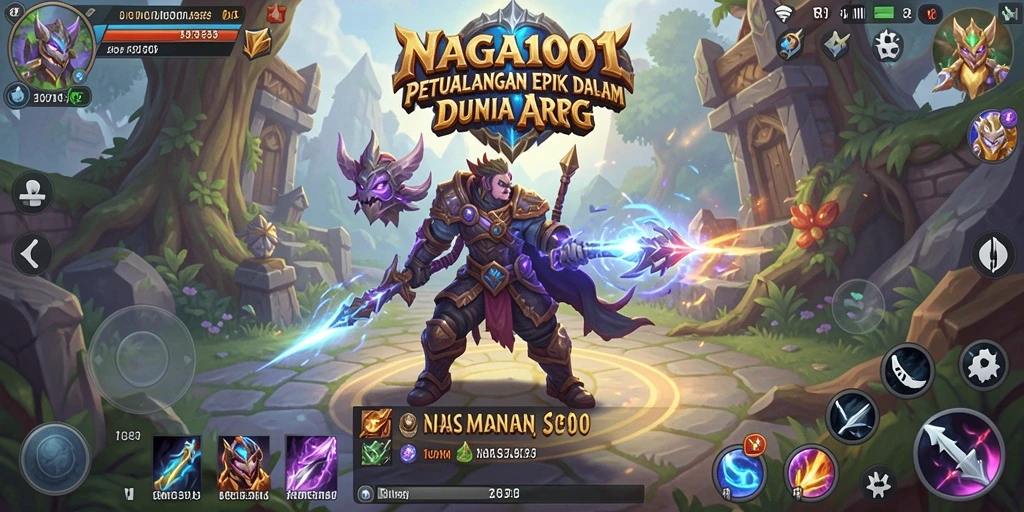 Gameplay seru dalam petualangan ARPG NAGA1001.