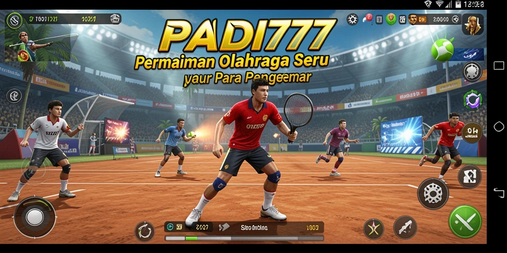 Screenshot PADI777 menampilkan aksi seru dalam permainan olahraga yang mendebarkan.