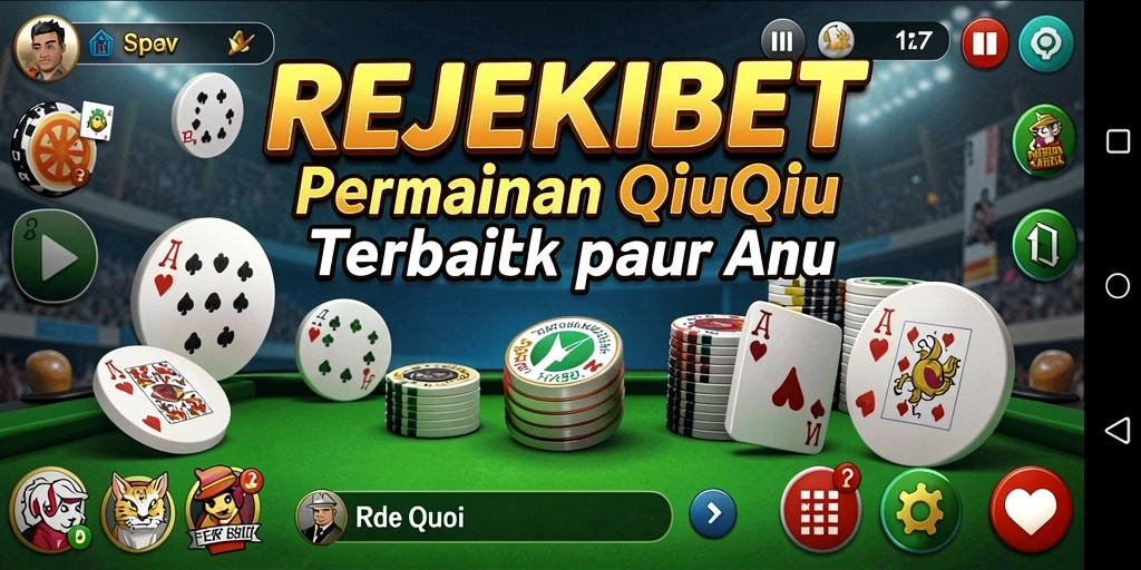 Tampilan gameplay QiuQiu yang mendebarkan di REJEKIBET.