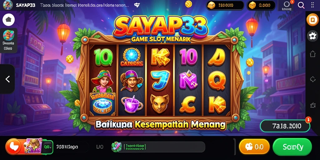 Tampilan menarik dari gameplay menarik di SAYAP33.