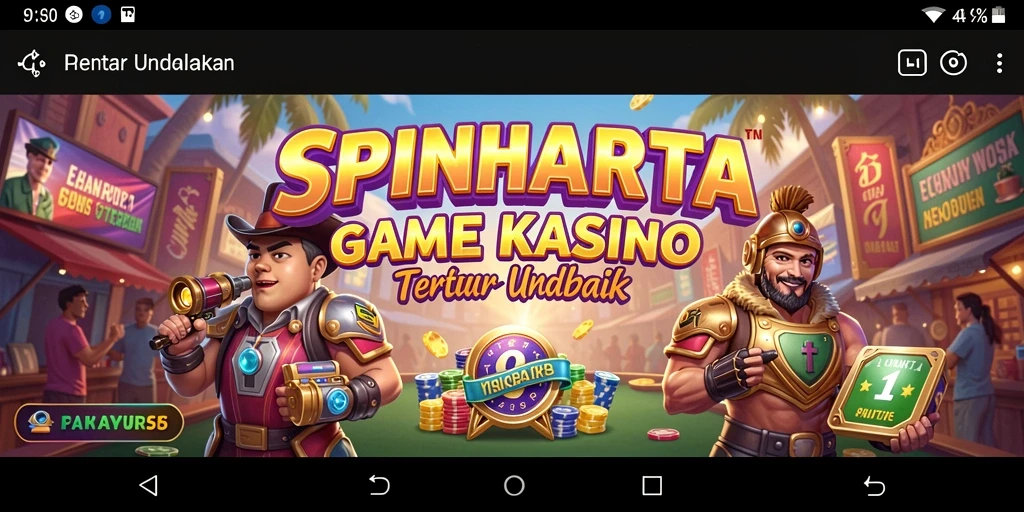 Tampilan menarik dari gameplay SPINHARTA dalam suasana Kasino.