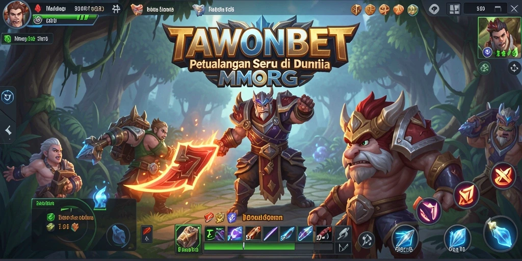 Tampilan gameplay TAWONBET yang menakjubkan dalam dunia MMORPG.