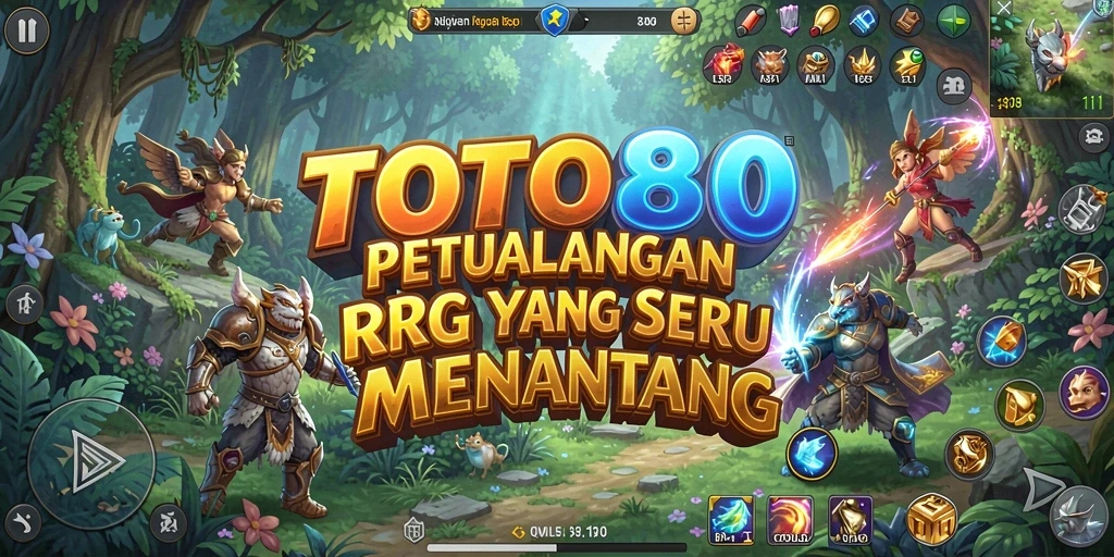 Screenshot gameplay TOTO80 menampilkan aksi RPG yang intens.
