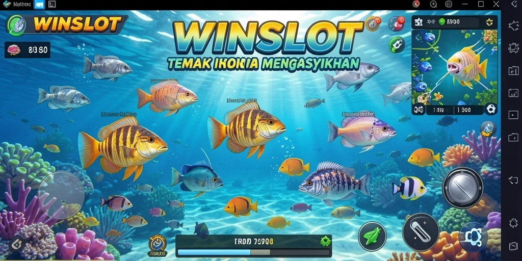 Screenshot gameplay WINSLOT menampilkan aksi menembak ikan yang seru.