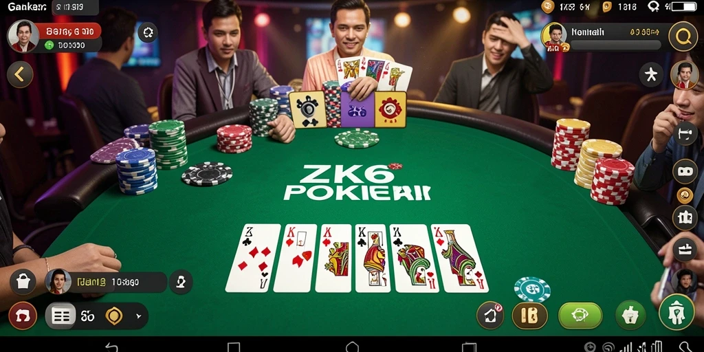 Tampilan gameplay ZK6 yang menegangkan dan mendebarkan.