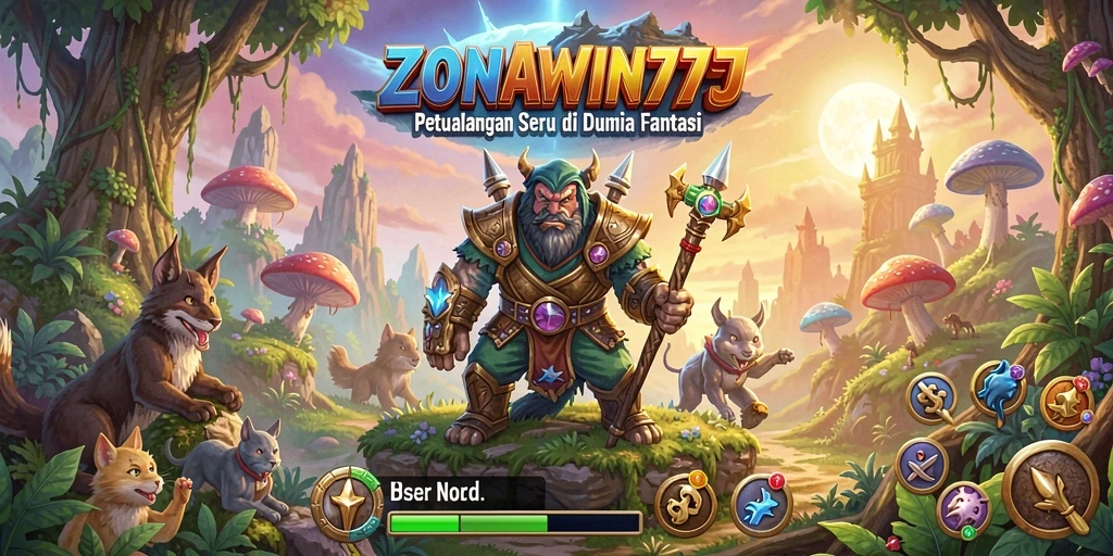 Menampilkan gameplay seru dalam petualangan di ZONAWIN777.
