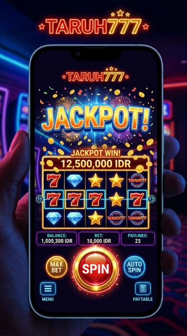 Screenshot aplikasi taruh777 yang menunjukkan berbagai kategori aplikasi.